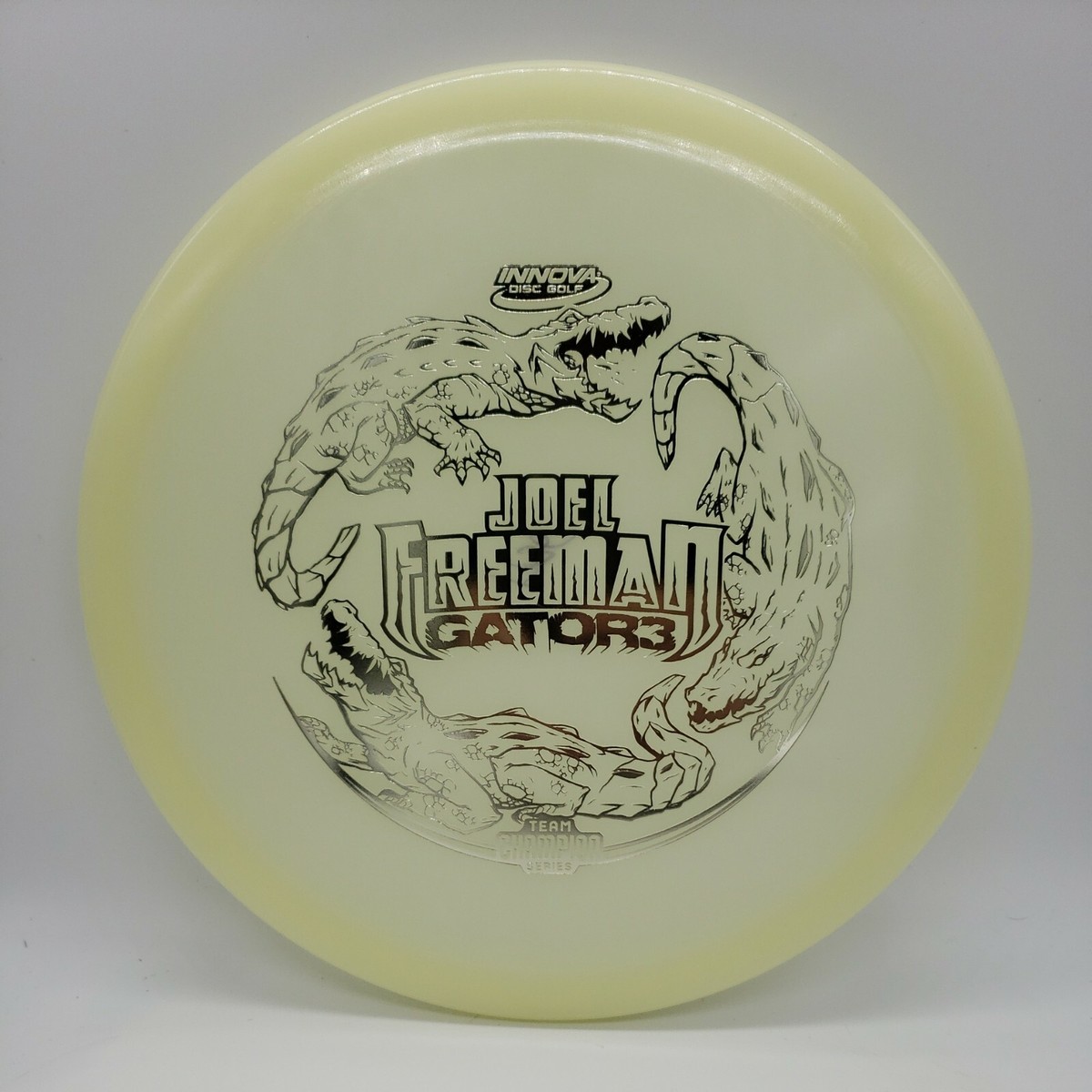 Innova Champion Glow Joel Freeman Gator3 White/Silver Stamp 173-5g