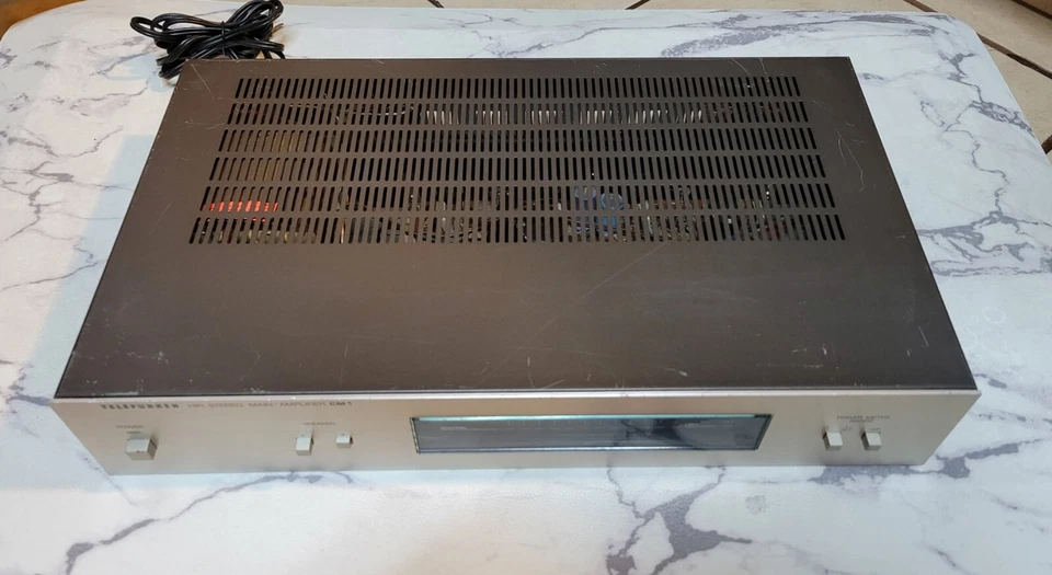 RARO Vintage Telefunken CM1 Amplificador de Potência Principal Estéreo Amplificador Principal - Imagem 4 de 4