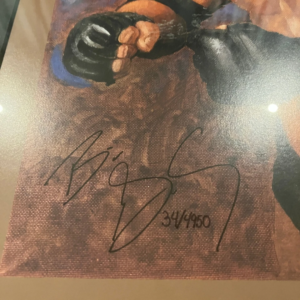 WWE WWF WCW NWO Bill Goldberg Facsimile Autographed Signed Art Print New 34/4950 - Image 3 of 4