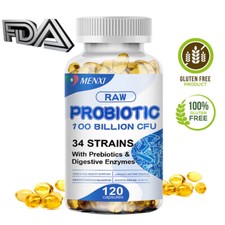 Digestive Enzymes Prebiotic  Probiotics Gas, Constipation  Bloating Relief 120