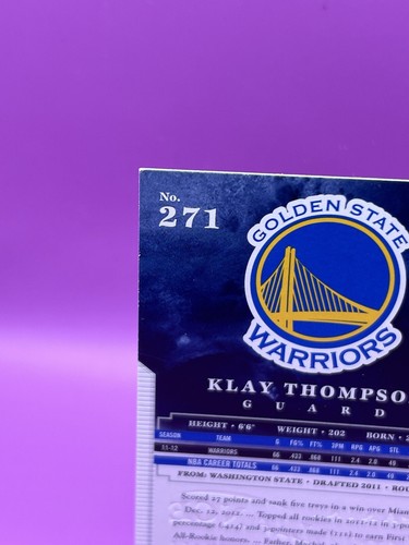 Klay Thompson - 2012-13 Panini Brilliance Rookie Card #271 Golden State Warriors - Picture 5 of 7