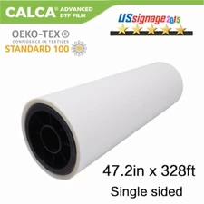 47.2" x 328' DTF Transfer Film Premium Rol Warm Peel DTF Film Single Side