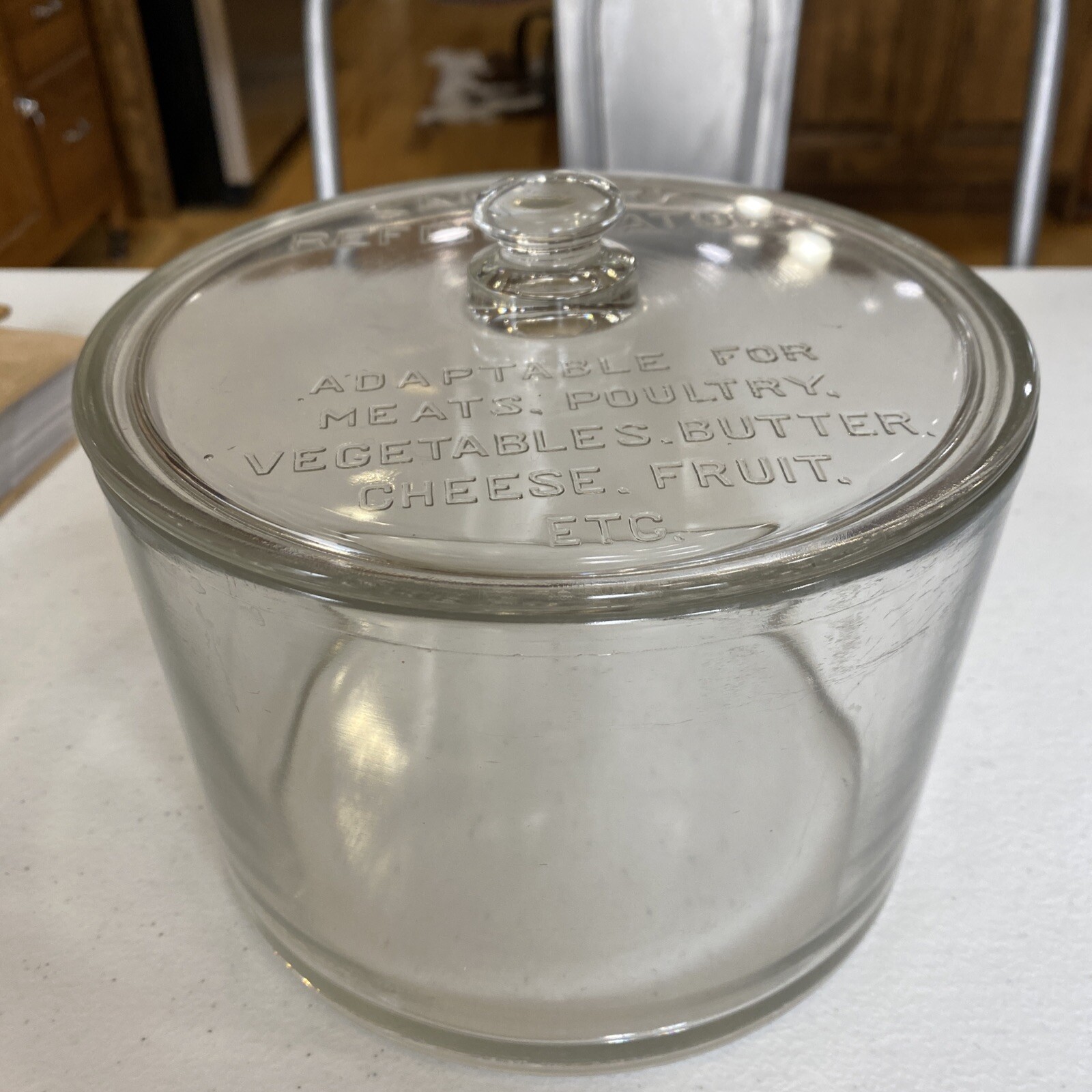 Vintage Sanitary Refrigerator Jar Cheese Preserver. eBay