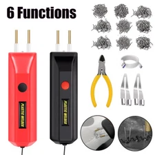 Rechargeable Cordless Welder Gun Hot Stapler Car Bumper Fender Plastic Repair US
