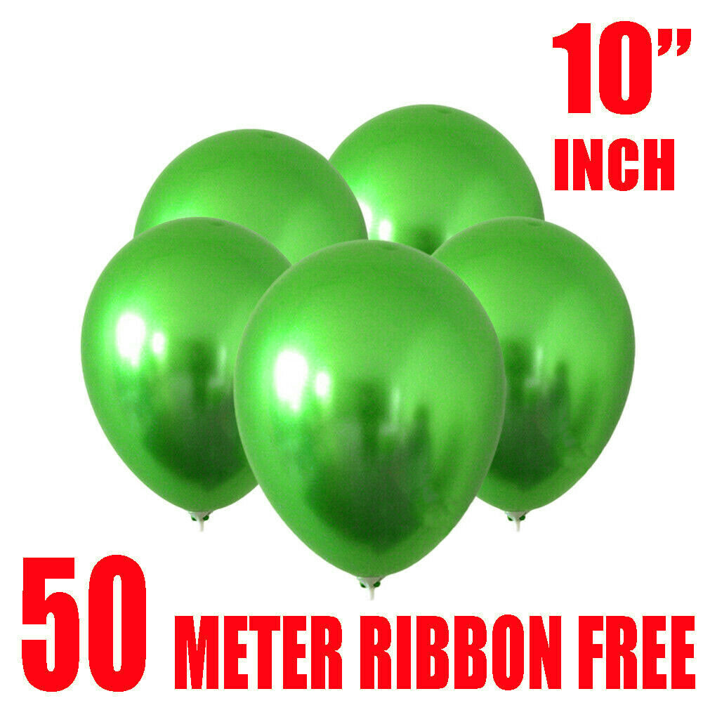 12" Metallic Latex Balloons Chrome Bouquet Wedding Birthday Party