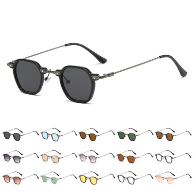 Hipster Small Polygon Sunglasses Men Women Punk Trendy Retro Shades Sun Glasses