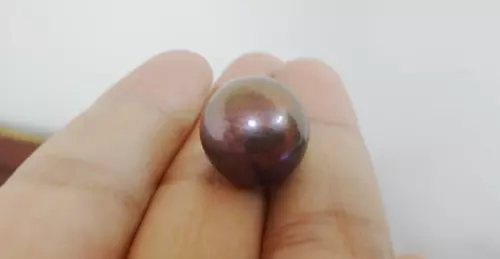 9MM NATURAL SOUTH SEA GENUINE CHOCOLATE ROUND LOOSE PEARL UNDRILLED