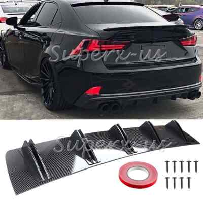 For Chrysler 200 300 300M Sedan Rear Diffuser Bumper Lip Spoiler Splitter Carbon