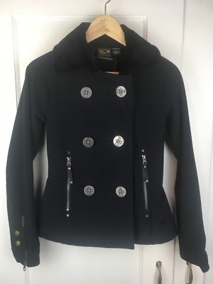Mountain Hardwear Jacket Women's Sz XS Fleece Lining Faux Fur Heavy VGUC W/Flaw