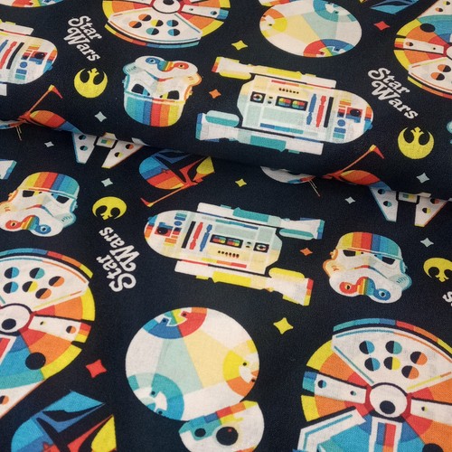 25 Star Wars Cotton Fabrics Darth Vader Mandalorian Baby Yoda PER METRE - Picture 143 of 178