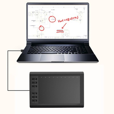 Active Area Drawing Tablet Digital Art Creation Sketch Computer Drawing Tablet