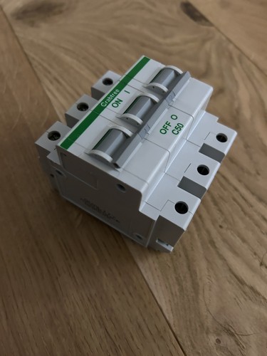 Crabtree Polestar 50 AMP Typ C MCB Leistungsschalter 3 Phasen polig drei TP - Bild 2 von 3