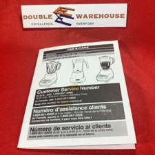 Hamilton Beach Proctor-Silex Blender Use & Care Instruction Manual