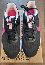 Nike Revolution 6 NN (GS) Older Kids Black Pink Running Trainers Size 4.5(UK)