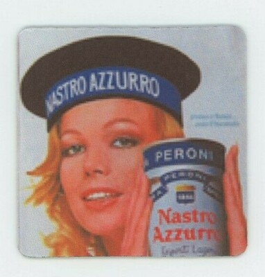 Peroni Nastro Azzurro Beer COASTER Sexy Blonde - 