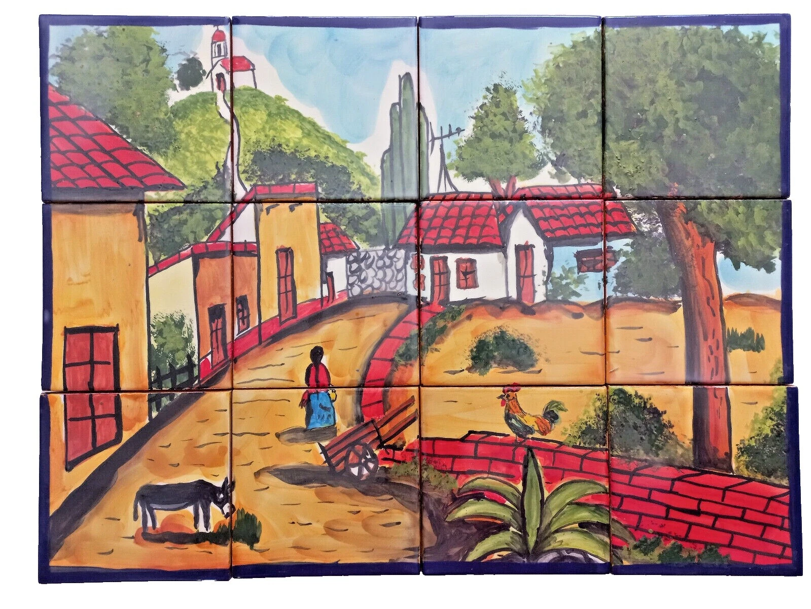 Talavera piso y azulejos de la pared