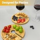 Mini Charcuterie Board with Wine Holder, Wine Glass Charcuterie Topper — photo 7
