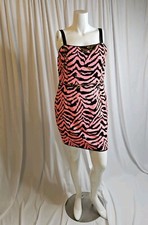 Pretty Little Thing Plus Gold Zebra Sequin Strappy Bodycon Dress Sz 12. NWT