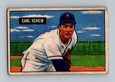 1951 Bowman #83 Carl Scheib LOW GRADE (B2)