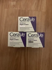 3 PACK Cerave Skin Renewing Night Cream - 1.7oz
