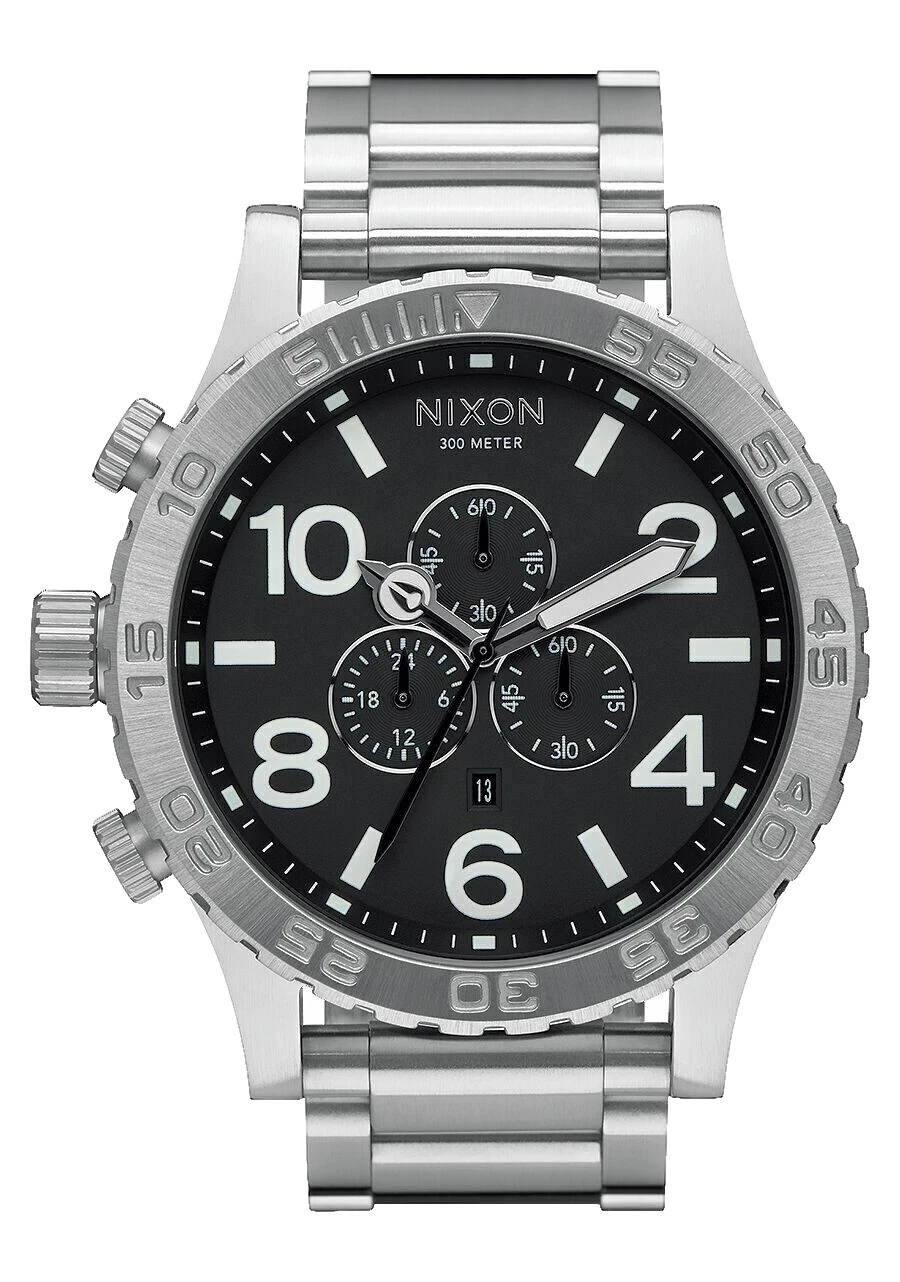 Caja de acero inoxidable Nixon Relojes de pulsera con cronógrafo