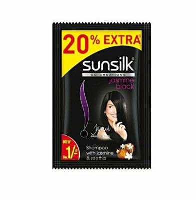 Shampooing Sunsilk Superbe Noir Brillant Format Jumbo - Aloe Vera - Professionnel - Date Longue
