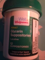 Walgreens Adult Glycerin Suppositories Laxative 12 Supp Item Walgreens Adult Glycerin Suppositories Laxative 12 Supp Item