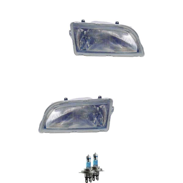 Halogen Scheinwerfer Frontscheinwerfer Set H4 FüR Volvo S40 I Inklusive Lampen-image