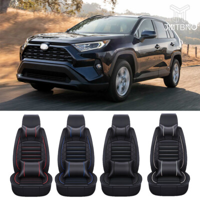 LAONNVIR Car Seat Covers Full Set Fit for Toyota RAV4 2013-2018 5