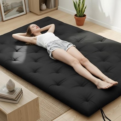 Water Resistant Japanese Futon Mattr, King Size 80''x76'', 2.5