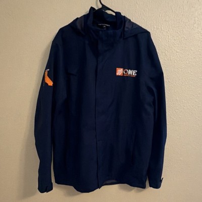 Home Depot Supply Chain Rain Jacket Navy, Orange Jacket Size L