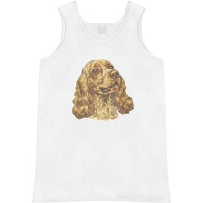 'Cocker Spaniel Dog Portrait' Adult Vest / Tank Top AV054353