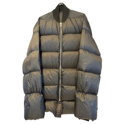 RICK OWENS 17AW Flight Down Jacket Black Oversized Goose Down 48 F/S