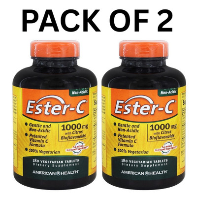 American Health 1000 mg Ester-C with Citrus   90 Capsules (Pack of 2)