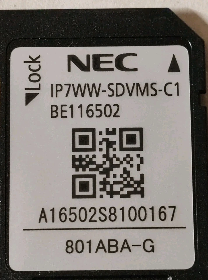 NEC IP7WW-SDVMS-C1 SD Card For In Mail Phone Systems SL2100 - Image 2 of 3