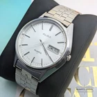 1979 Alba/Seiko Silver Dial Quartz Day-Date Vintage Wristwatch (Y504-6010)