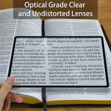 Full Page Magnifier Large Reading Magnifying Glass Sheet Lens Reading Aid 