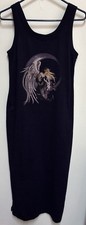 VTG Peanut Punch Tank Dress Purple Fairy Moon Long Maxi Mystic Made In USA Small