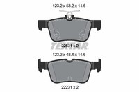 Bremsbelagsatz Scheibenbremse Hinten Textar 2253105 FÜR Ford