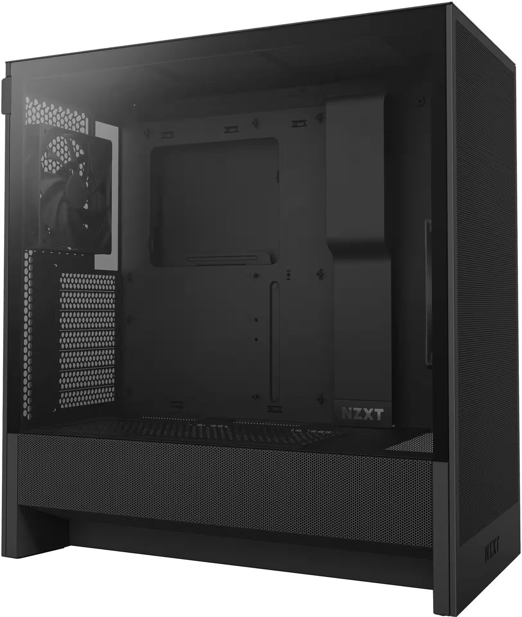 NZXT - H5 Flow 2024 Compact ATX Mid-Tower Airflow PC Case - Black