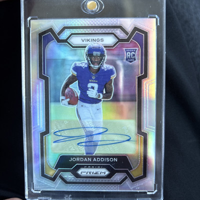 2023 Panini Prizm - Rookies Jordan Addison #368 Silver Prizm Autographs (AU, RC)