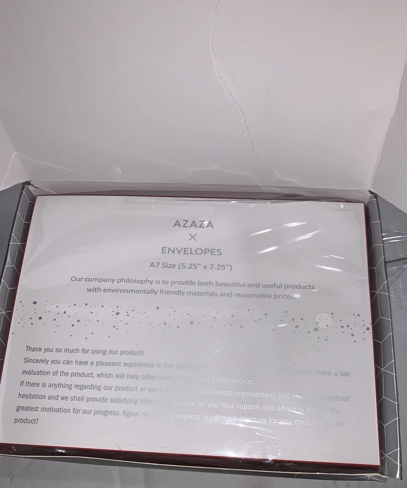 Paquete de 100 sobres de invitación de papel rojo AZAZAZA A7 5 x 7 autosellados Foto 4 de 4