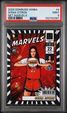 2025 Panini Donruss WNBA - Sonia Citron - Net Marvels #4 Rookie Card - PSA 9