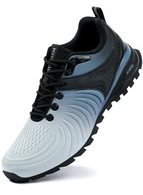 NEW NWT Kricely Mens Trail Running Walking Shoes Sneaks Ltwght Breathable Sz 12W