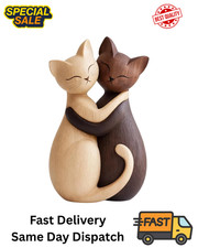 Minimalist Wooden Cat Ornament - Perfect Gift for Cat Enthusiasts & Friends | UK