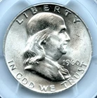 1960-D Franklin Half Dollar, PCGS MS64FBL