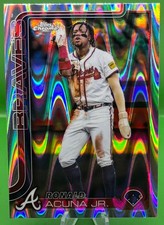 2025 Topps Chrome Ronald Acuna Jr Raywave Refractor #257