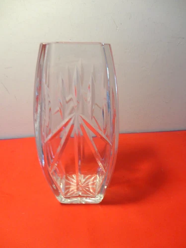 Vintage Waterford Crystal Clear Cut Heavy Vase (10 by 4.5")