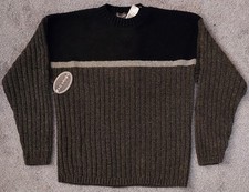 Tagsport Vtg Crewneck Sweater Mens XL Size Preppy Colorblock USA Made