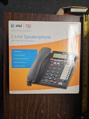 AT&T Lucent 993 2 Lines speaker Phone, caller ID, call waiting, 18# speed dial